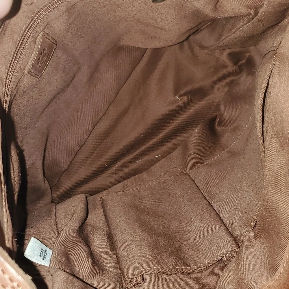 C&C California brown leather bucket bag